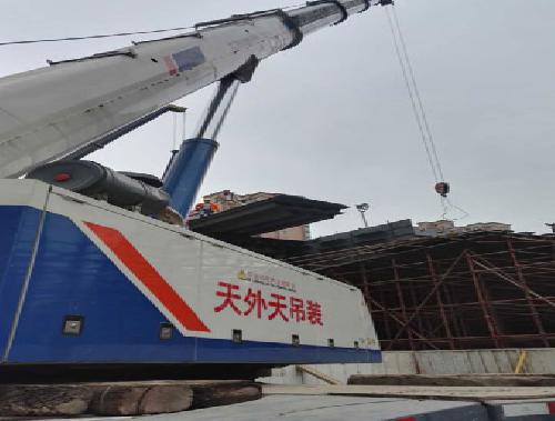 古城路高架施工现场